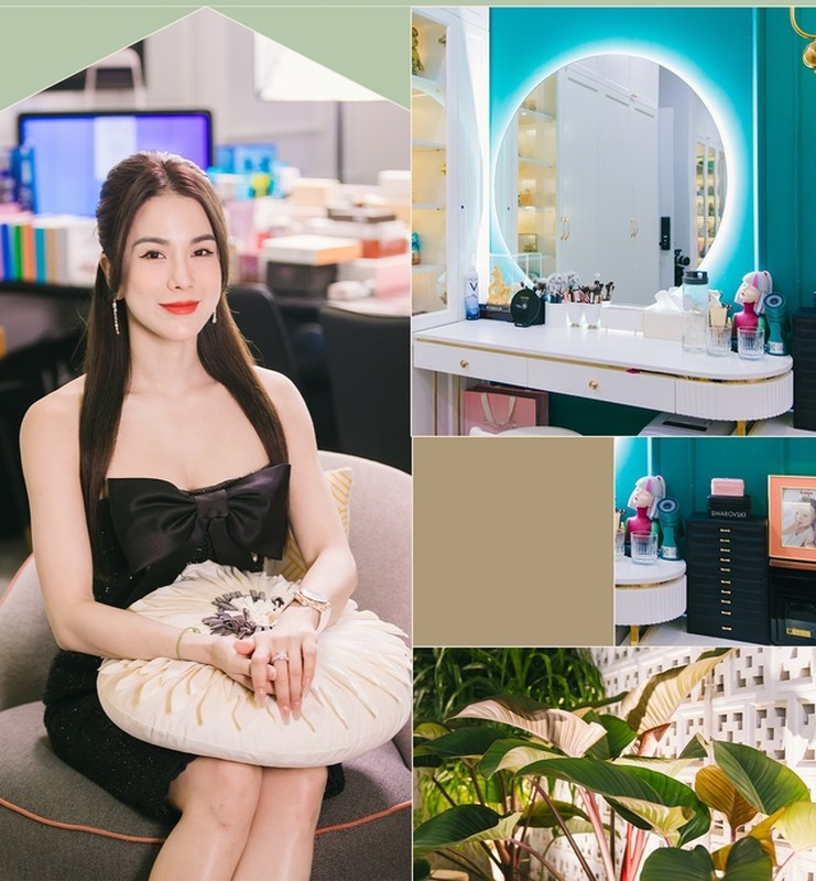 Hiện tại, Diệp Lâm Anh đang sống trong căn biệt thự 600m2 do mẹ ruột tặng. Ảnh: House n Home