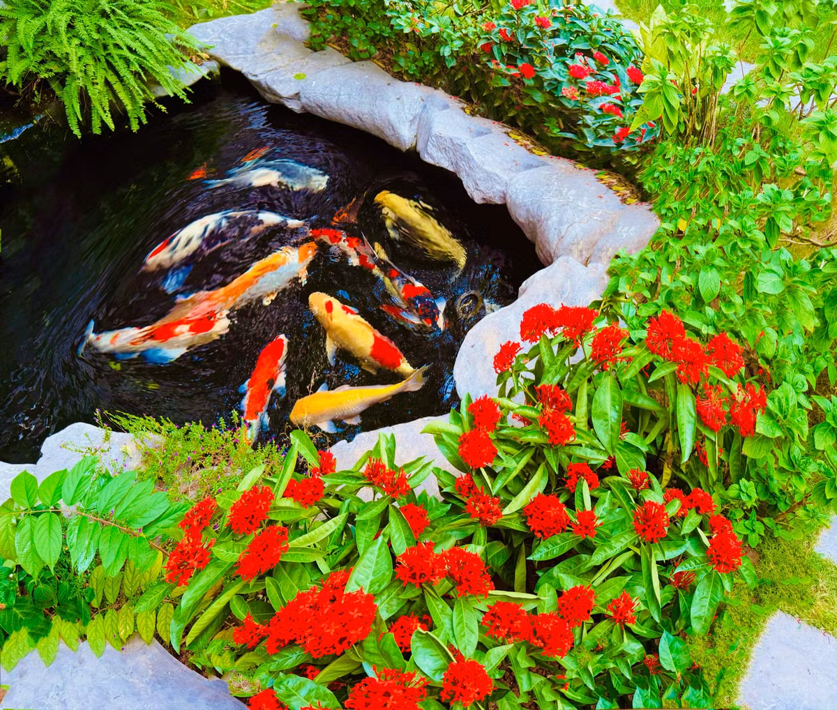 Điều thú vị ở chỗ, diễn viên Lã Thanh Huyền rất biết cách "lột xác" cho khu vườn khi thường xuyên thay đổi các loại hoa chủ đạo để không gian trở nên lạ mắt và mới mẻ hơn. Ảnh: FBNV