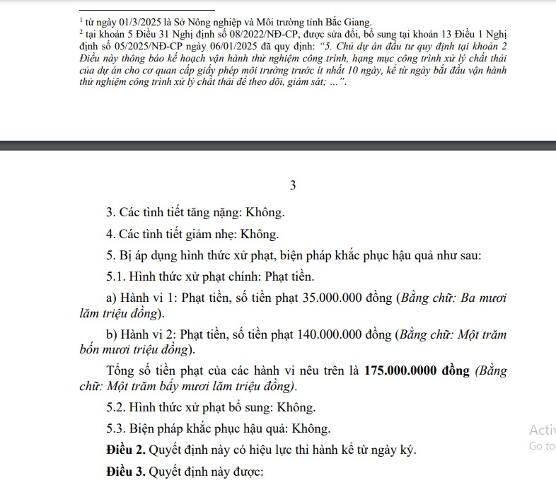 Vi pham moi truong, Cong ty Vat lieu Everlast Viet Nam bi xu phat-Hinh-4