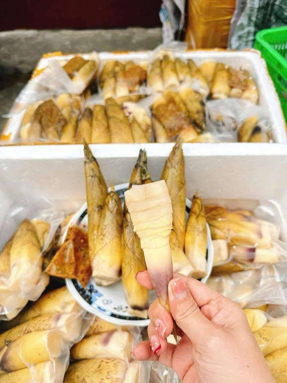 Không chỉ khách hàng ở Hà Nội, nhiều người ở Sài Gòn cũng đặt mua măng vầu Tây Bắc. Ảnh: Facebook