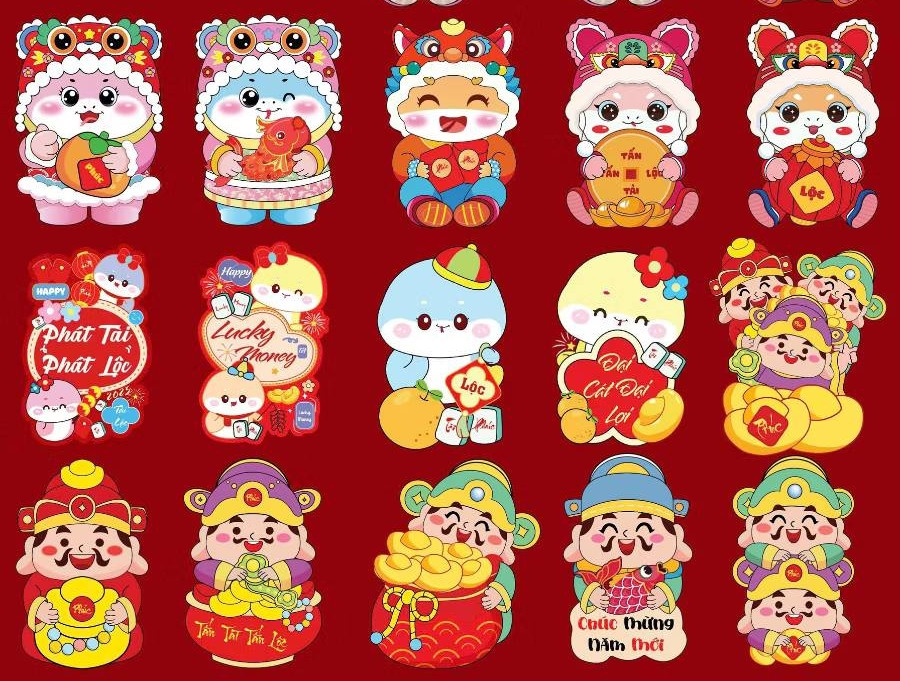  Phong bao lì xì 12 con giáp không còn mới lạ nhưng vẫn được khách hàng ưa chuộng bởi sự ngộ nghĩnh, đáng yêu. Ảnh: Facebook