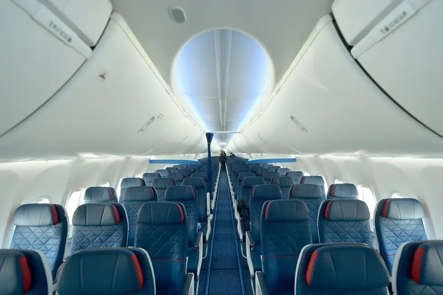 Ghế ngồi êm ái trên máy bay Boeing 737 MAX. Ảnh: Boeing