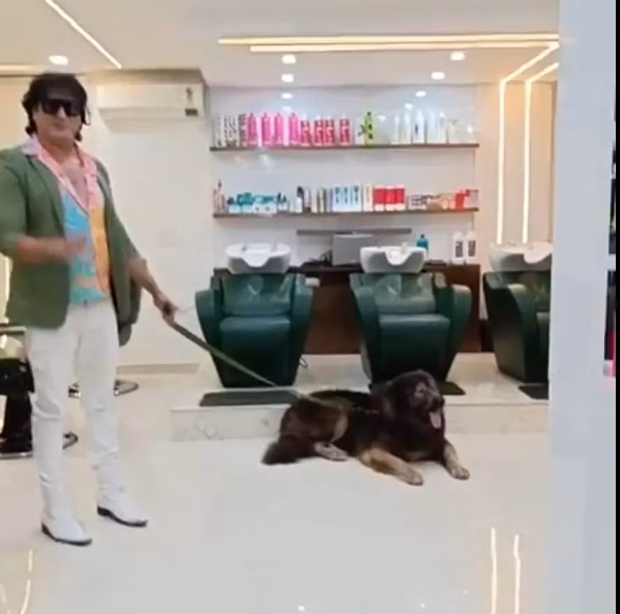 Sự xuất hiện của chú chó Okami ở Ấn Độ mang tới sự phấn khích. Một video về chú trên thảm đỏ tại buổi ra mắt phim đã đạt 3 triệu lượt xem trực tuyến. Ảnh: Nypost