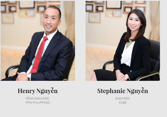 Henry Nguyễn - người con trai cả của tỷ phú là Tổng giám đốc IPPG tại Philippines. Stephanie Nguyễn - một người con gái khác đang Giám đốc CUBE - công ty xây dựng trang trí nội thất thuộc IPPG. Ảnh: IPPG