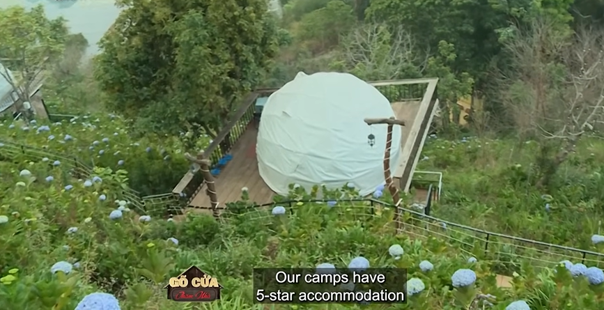 Cơ ngơi của Khánh Đơn tại Đà Lạt được xây thành khu resort du lịch cho khách tham quan. Ảnh chụp màn hình