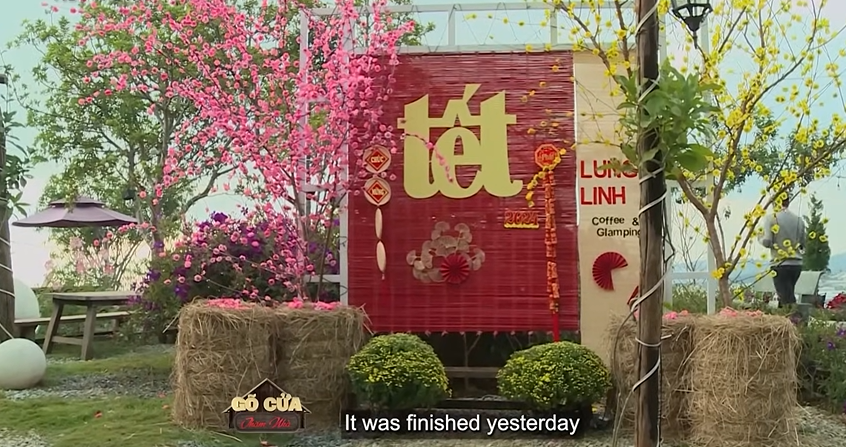 Khánh Đơn cho biết mất khá nhiều tiền bạc để đầu tư vào mảnh đất này. Ảnh chụp màn hình