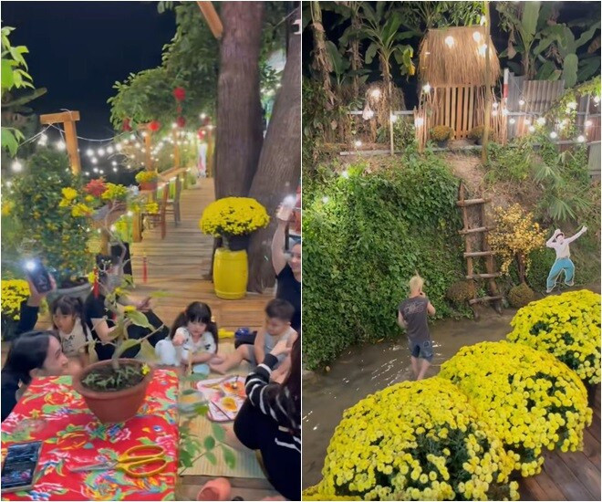 Lối đi lát gỗ vừa gần gũi vừa nên thơ. Ảnh: chụp màn hình