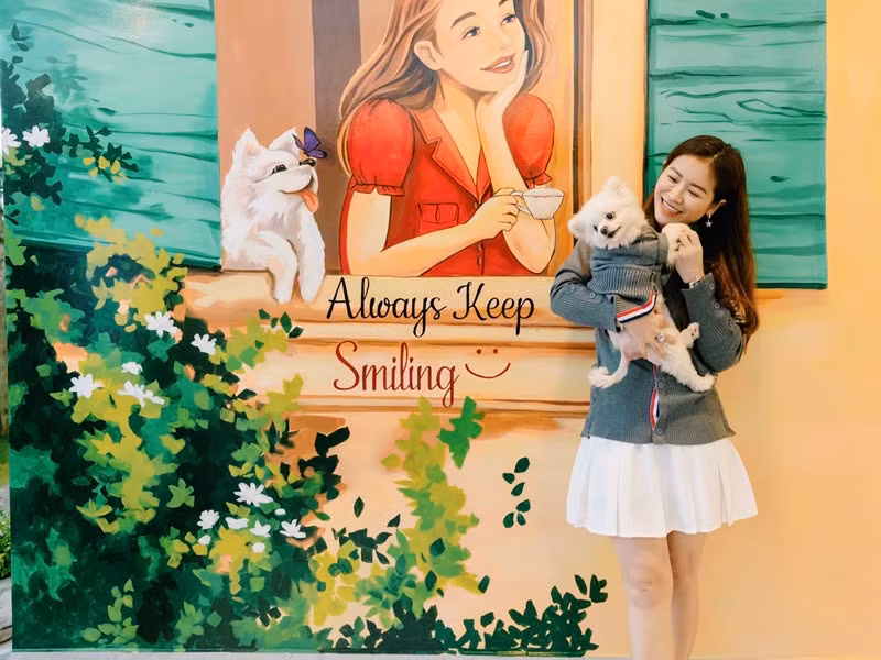 Kiều Linh mãn nguyện vì hoàn thành ước mơ có cơ ngơi đúng sở thích, tính cách của bản thân. Ảnh: FBNV