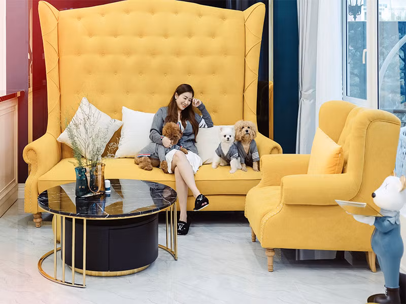 Toàn bộ nội thất đều do nữ diễn viên lựa chọn. Ảnh: FBNV