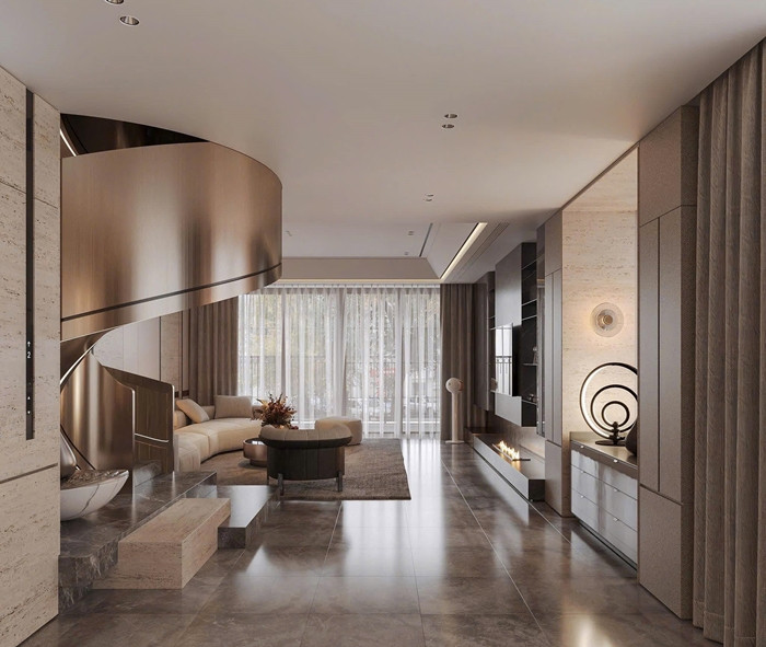 Qua hình ảnh có thể thấy, không gian trong nhà rộng rãi, mang phong cách tối giản nhưng không kém phần ấm cúng. Ảnh: FB Đoàn Văn Hậu