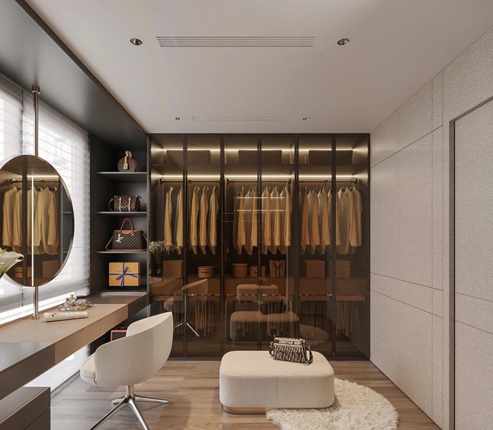 Phòng thay đồ sang sang chảnh. Ảnh: FB Đoàn Văn Hậu