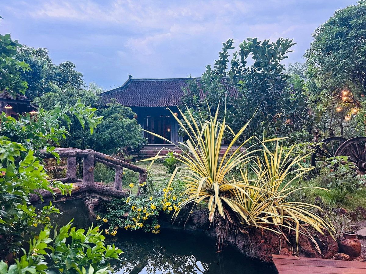 Nhà gồm 2 cổng lớn kiên cố và bề thế, các gian phòng được đặt cạnh nhau và có mục đích sử dụng riêng. Ảnh: FB Hoàng Minh Bùi