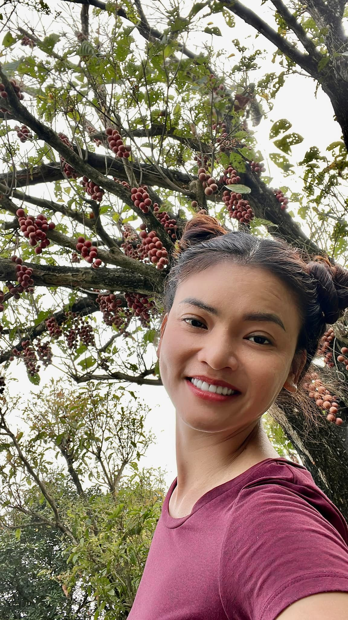 Gia đình nữ nghệ sĩ gần như không phải đi chợ mua rau vì vườn lúc nào cũng có rau sạch theo mùa. Ảnh: FB Phạm Phương Thảo