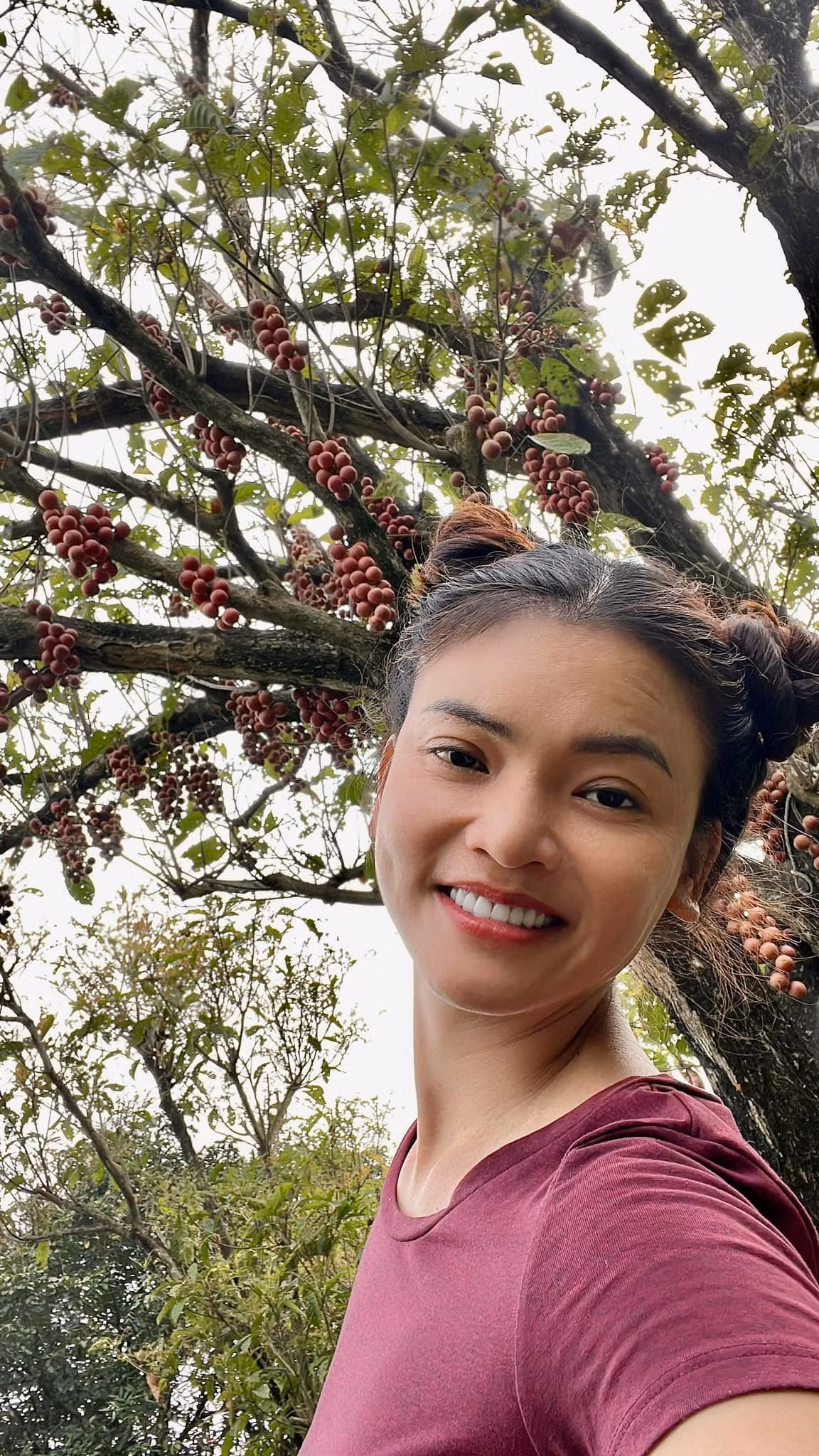 Gia đình nữ nghệ sĩ gần như không phải đi chợ mua rau vì vườn lúc nào cũng có rau sạch theo mùa. Ảnh: FB Phạm Phương Thảo