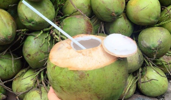 Dừa tươi tăng giá gấp đôi vì nắng nóng Dua tuoi tang gia gap doi vi nang nong