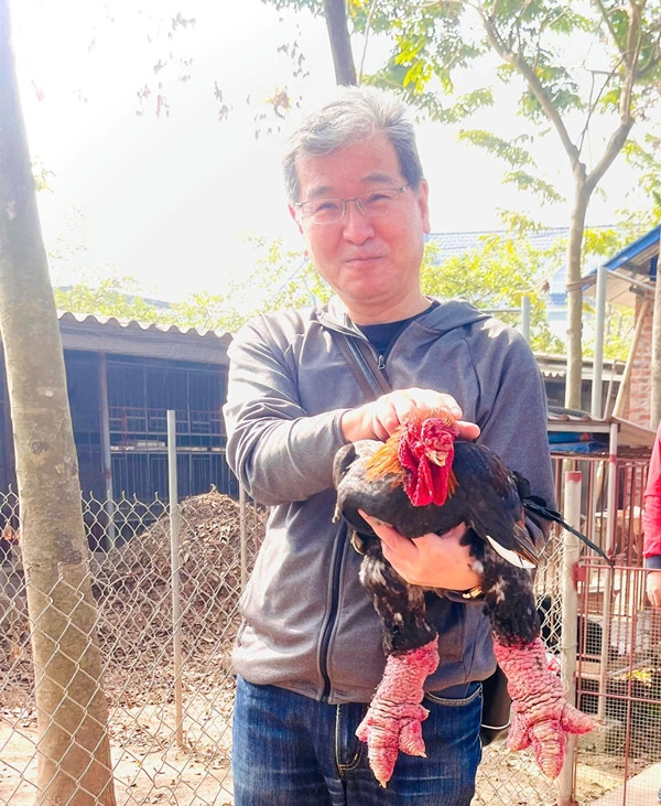 Đến trang trại, khách nước ngoài không khỏi bất ngờ bởi cặp chân to, đều đẹp rất đặc trưng. Ảnh: Dân Việt