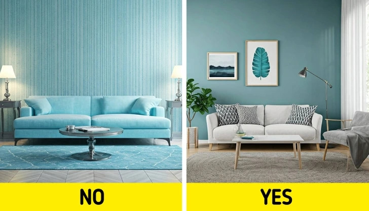 Những màu như xanh băng giá hay bạc hà có thể mang lại cảm giác quá lạnh lẽo. Thay vào đó, hãy chọn màu xanh lam nhạt có thể gợi lên cảm giác tĩnh lặng. Ảnh: Brightsisde