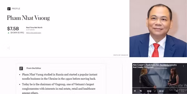 Tai san ty phu Pham Nhat Vuong lap ky luc moi