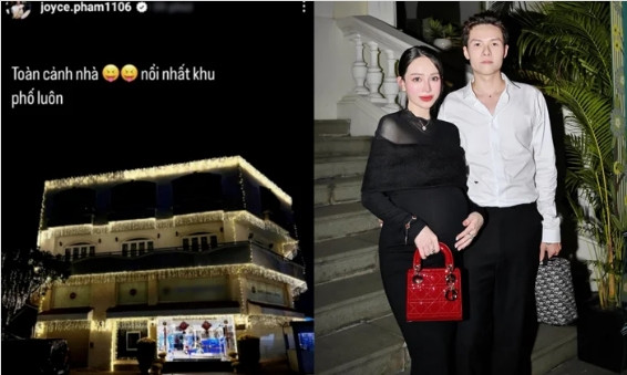 Biệt thự được vợ chồng Joyce Phạm thiết kế hiện đại, cùng nội thất sang trọng. Ảnh: FBNV