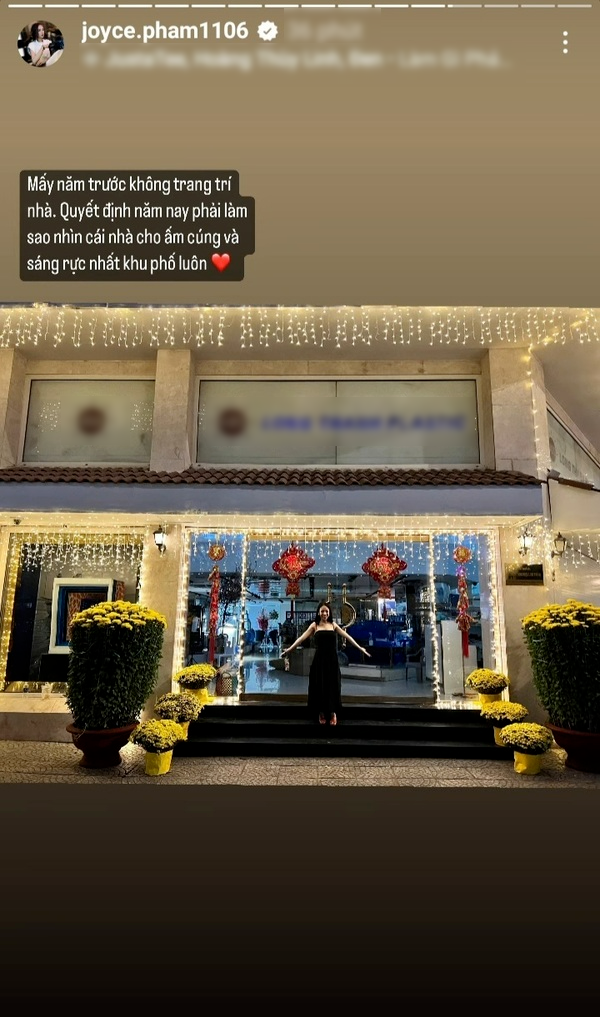 Bên cạnh đó, Joyce Phạm còn sở hữu khối tài sản khủng nhiều người ao ước. Gia đình Joyce Phạm đang sống trong căn biệt thự bề thế ở trung tâm TP HCM. Ảnh: FBNV