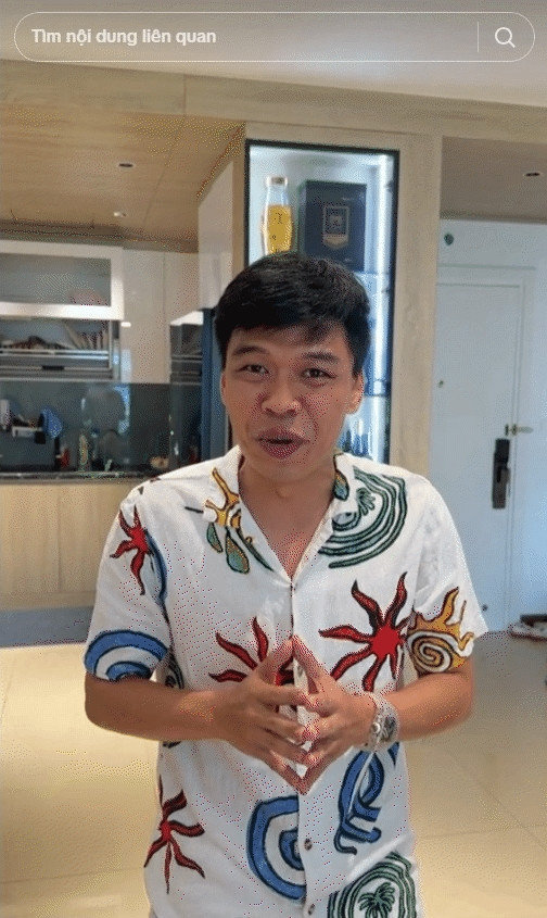 Trên kênh TikTok, Trung Ruồi thường xuyên hé lộ vài góc trong căn nhà. Ảnh chụp màn hình