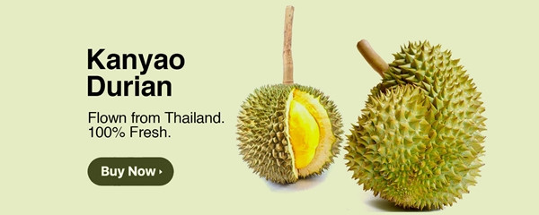 Sầu riêng Kanyao có chất lượng đặc biệt thơm ngon và quý hiếm vì mỗi năm chỉ có khoảng vài trăm trái bán ra thị trường. Ảnh: Weee