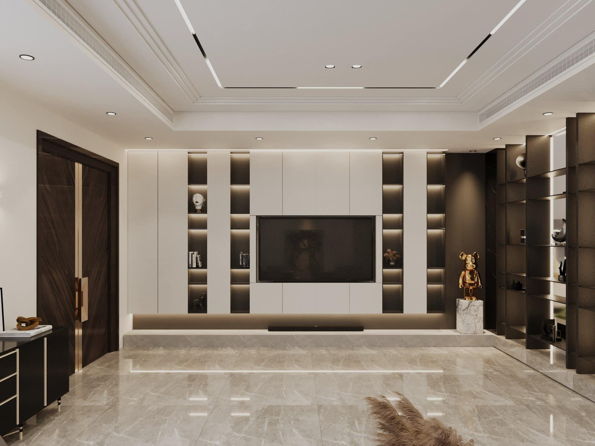 Căn nhà của Tuấn Hải có tone màu trắng - đen - nâu, với phong cách hiện đại, ít chi tiết. Ảnh: FB Phạm Tuấn Hải