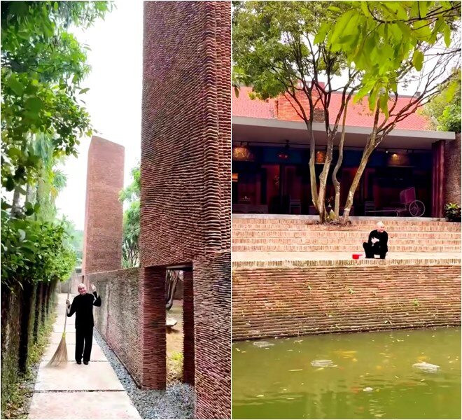 Qua đoạn video, nhiều khán giả xuýt xoa trước khung cảnh yên bình trong cơ ngơi của nam nghệ sĩ. Ảnh: chụp màn hình