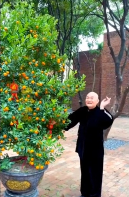 Dịp Tết Ất Tỵ 2025 vừa qua, danh hài Xuân Hinh chia sẻ video chuẩn bị Tết trong biệt phủ rông 5.000m2 ở ngoại thành Hà Nội. Ảnh chụp màn hình