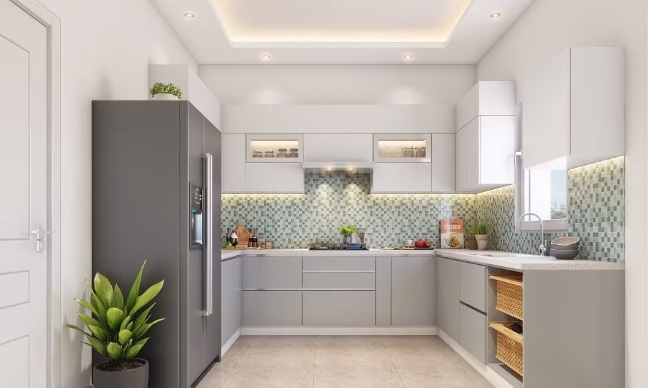 Thiếu ánh sánh là sai lầm thiết kế nhà bếp của nhiều gia đình. Ánh sáng quá mạnh sẽ gây chói mắt, nhức mỏi mắt, còn ánh sáng quá yếu không tốt cho việc chuẩn bị nguyên liệu, chế biến món ăn. Ảnh: Design Cafe