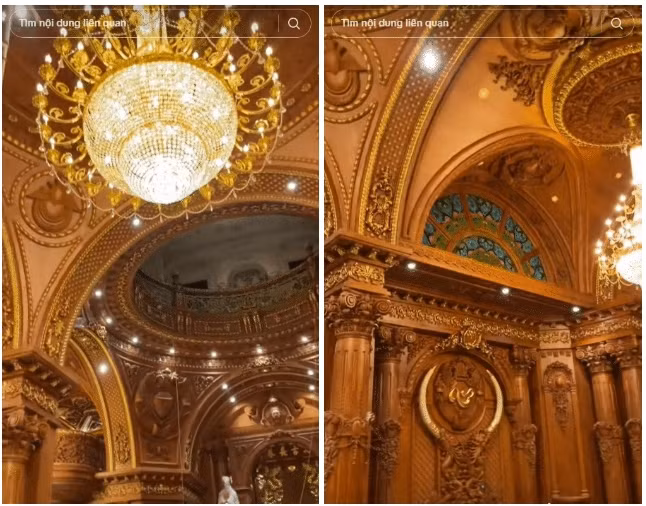 Một góc khác bên trong tòa lâu đài. Ảnh chụp màn hình