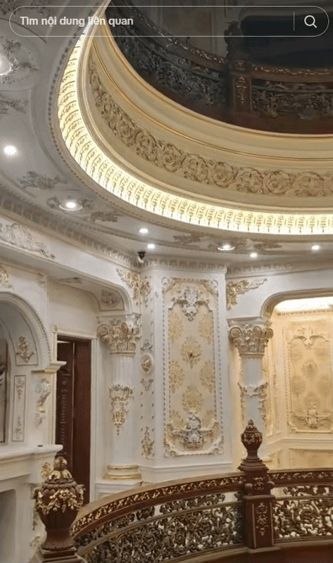 Hành lang các tầng được thiết kế theo vòng tròn. Ảnh: giang.tran009, @traibac.ninh