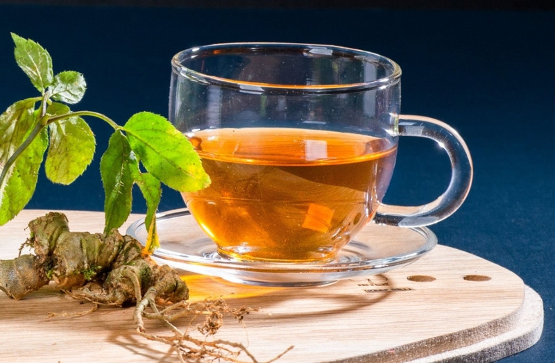 Để có 1kg lá sâm Ngọc Linh khô cần dùng 6 - 7kg lá sâm tươi. Ảnh: Internet