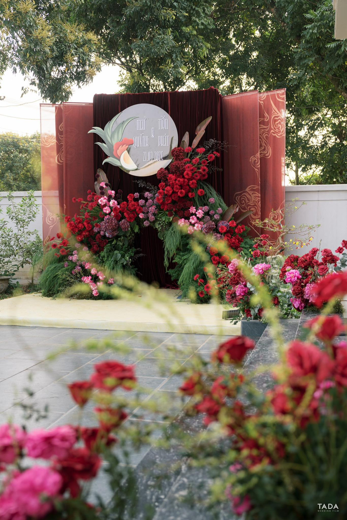 Không gian sân vườn rộng rãi. Ảnh: FB Quỳnh Lương