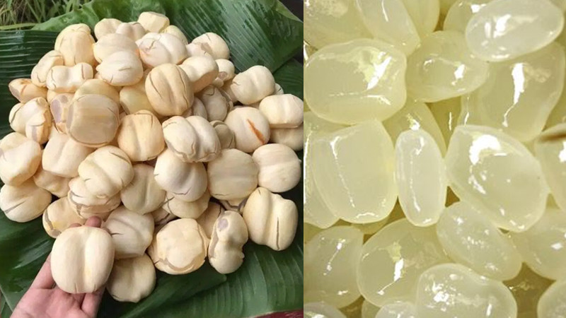 Nước và quả thốt nốt được coi là những thức quà gần gũi nhất với người dân địa phương. Ảnh: Bachhoaxanh