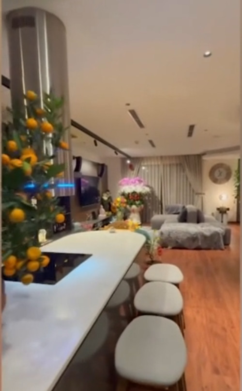 Đây là nơi nữ ca sĩ nghỉ ngơi mỗi khi có chuyến lưu diễn tại miền Bắc. Ảnh chụp màn hình