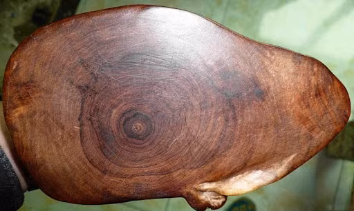 Gỗ hoàng hoa lê có màu vàng óng ánh, vân gỗ xoắn ốc độc đáo, độ cứng cao và khả năng chống mối mọt tự nhiên. Ảnh minh họa