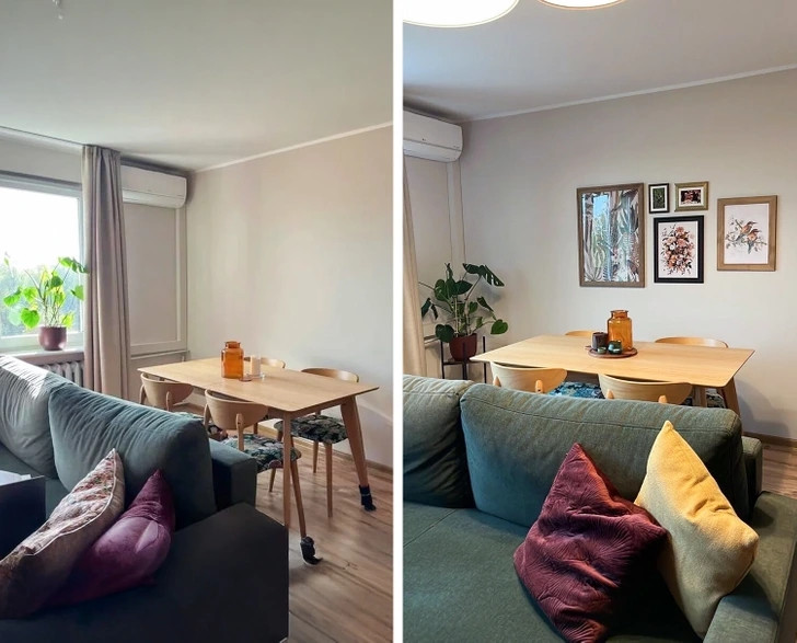 Có vẻ bất ngờ, nhưng việc phủ kín một bức tường từ sàn đến trần nhà có thể giúp căn phòng nhỏ có cảm giác rộng hơn. Ảnh: Brightside