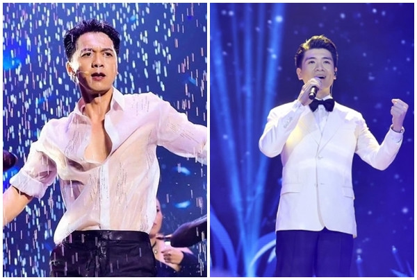 Nếu như Chủ tịch Trần Hùng Huy từng gây “sốt” khi có màn trình diễn đàn, hát và nhảy mashup Always Remember Us This Way và Cô Đơn Trên Sofa thì Phó tổng SHB từng trình diễn tiết mục mashup Một Đời Người, Một Rừng Cây và Tự Nguyện. Ảnh: FBNV