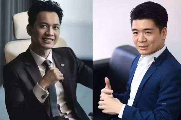 Đoạn hội thoại của 2 doanh nhân ngân hàng nổi tiếng nhanh chóng viral trên mạng xã hội. Bởi lẽ, cả 2 đều được cộng đồng mạng gọi là “tổng tài vạn người mê” khi vừa điển trai, vừa giỏi giang lại nhiều tài lẻ. Ảnh: Vietnamnet