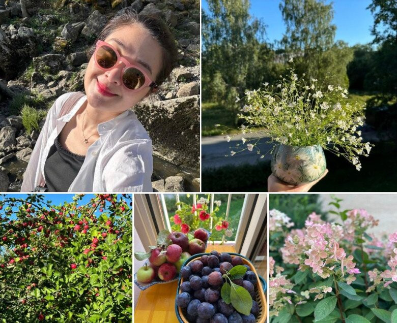 Vợ cũ Huy Khánh rất hài lòng với cuộc sống ở Phần Lan. Cô được trải nghiệm cuộc sống gần gũi thiên nhiên bên cạnh con gái nhỏ. Ảnh: FBNV