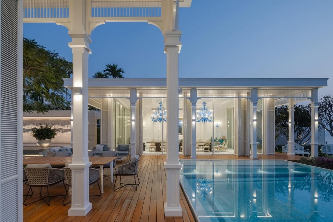 Bà Madam Pang cho biết xây căn biệt thự này khi gần 60 tuổi. Thời gian rảnh rỗi, bà đều nghỉ ngơi tại đây vì không xa Bangkok nhiều. Ảnh: Chụp màn hình