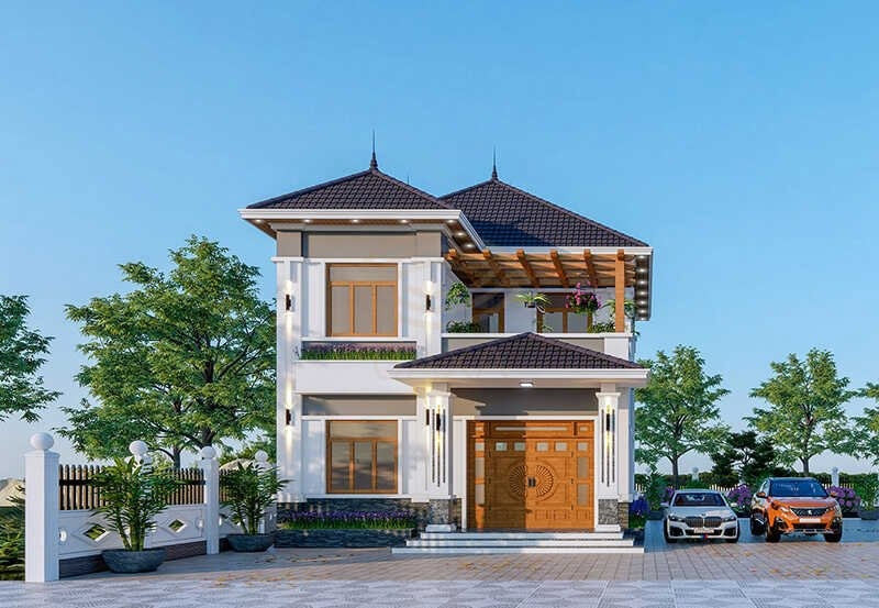 Xây trên khu đất 8x12m, ngôi nhà tập trung vào việc tối ưu hóa công năng sử dụng, tạo ra không gian mở, thông thoáng. Ảnh: Shome