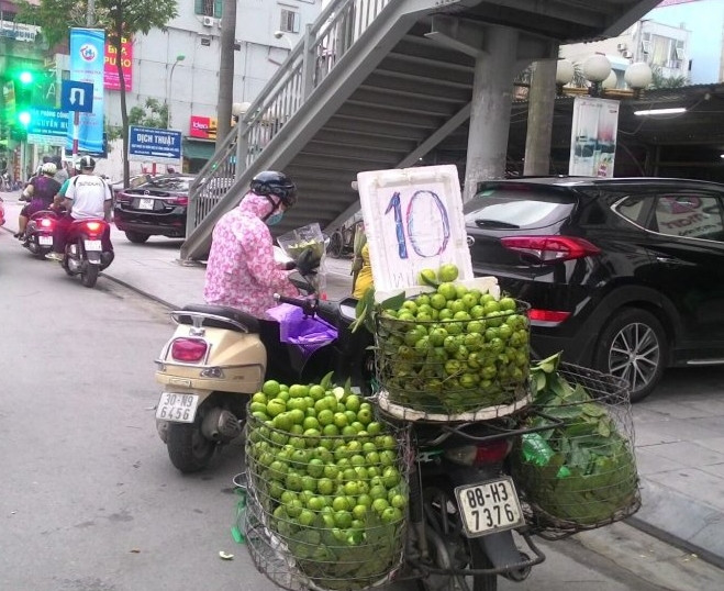 Ổi 10.000 đồng nhưng chỉ được 1/2kg. Ảnh: Vtcnews