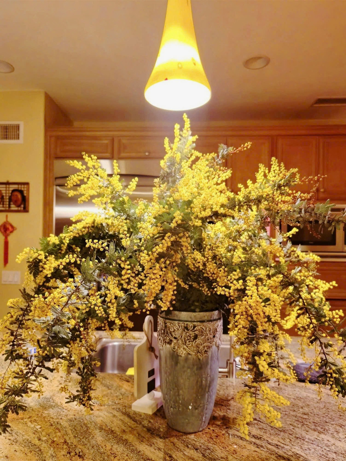 Ngoài ra, nữ ca sĩ còn tạo điểm nhấn bằng tranh, ảnh với tông màu ấm. Ảnh: FBNV