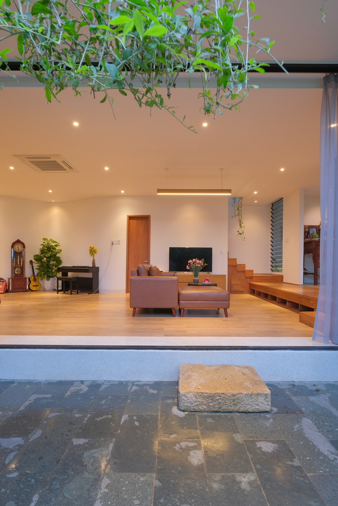 Không gian mở gần gũi thiên nhiên. Ảnh: Kiến trúc Chơn