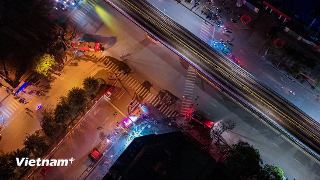 Cháy cửa hàng điện tử tại quận Hà Đông lúc nửa đêm Chay cua hang dien tu tai quan Ha Dong luc nua dem