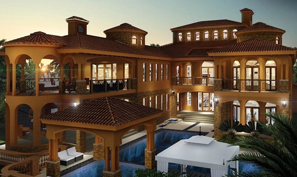 Theo kiểu dáng chữ U, ngôi nhà có phần trung tâm lùi hẳn vào bên trong. Ảnh: Noithattugia