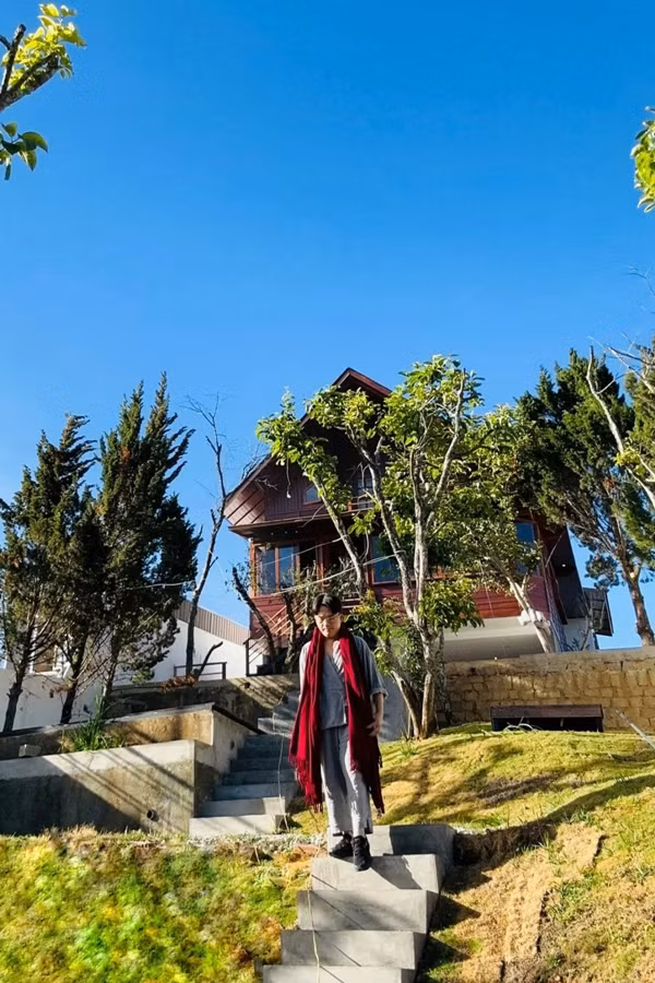 Đây là nơi nam MC và gia đình nghỉ ngơi, tiếp đón những người bạn thân khi có dịp đến Đà Lạt. Ảnh: FB Bùi Đại Nghĩa