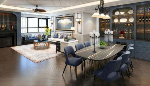 Mọi người đều trầm trồ trước căn nhà quá rộng rãi của Shark Hưng. Ảnh: FBNV